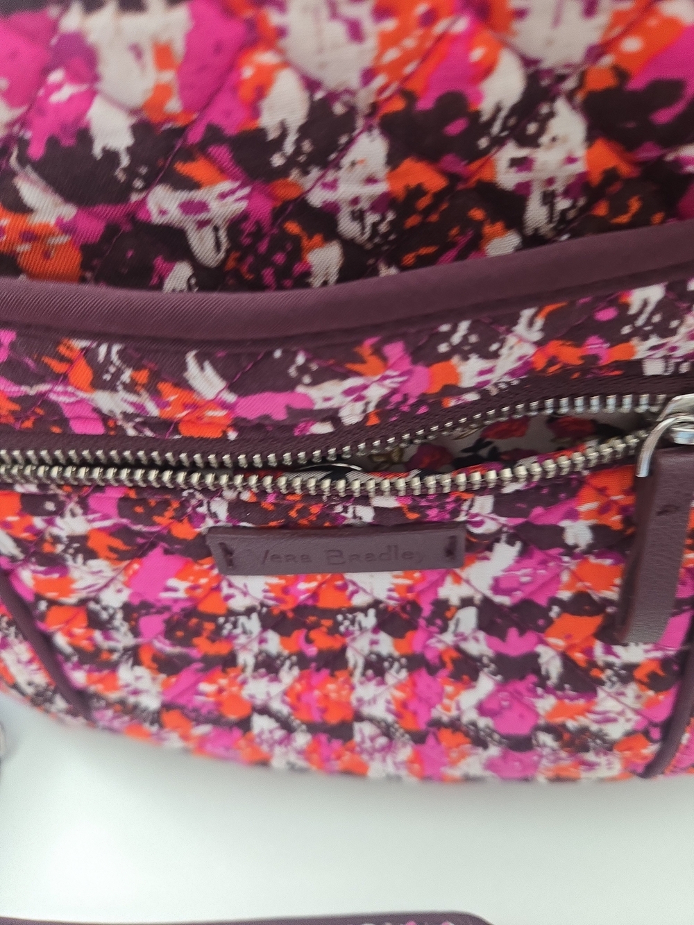 Vera Bradley Quilted Crossbody and Wristlet Set - Pink, Orange, Black - Picture 4 of 13